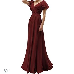 Burgundy dress